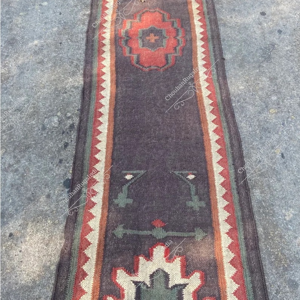 Handmade wool/jute rug. 2’x12’ runner. Brand new never been used.